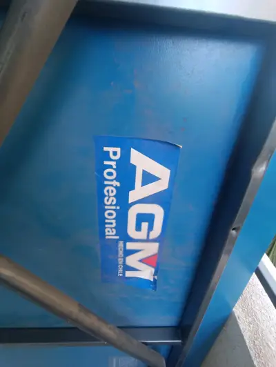 Mesa de ping pong AGM plegable azul - miniatura 2