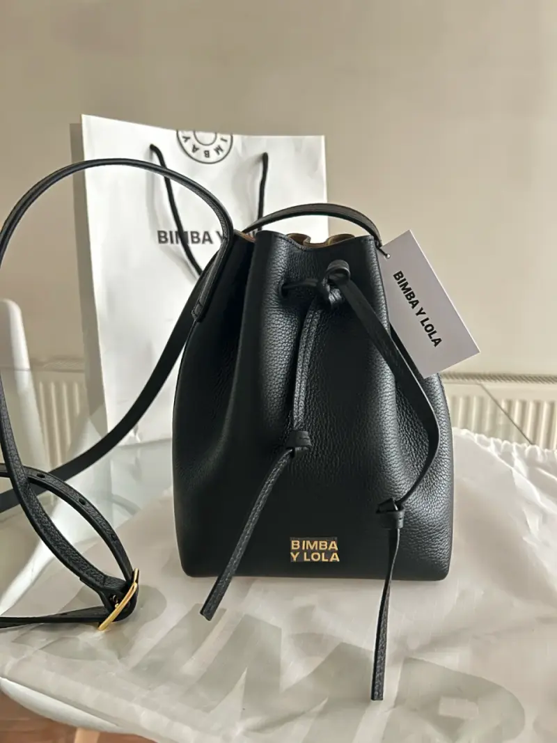 Bolso negro de cuero Bimba y Lola - 2