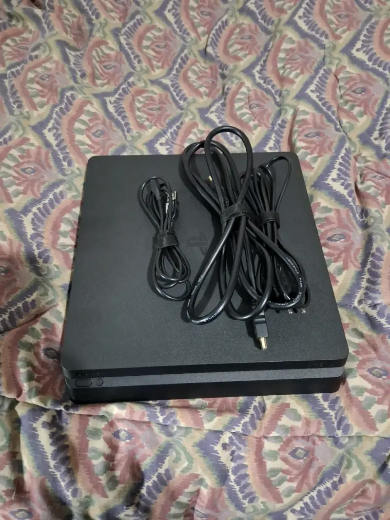 Ps4 slim 1tb+juegos+control+cables - 1