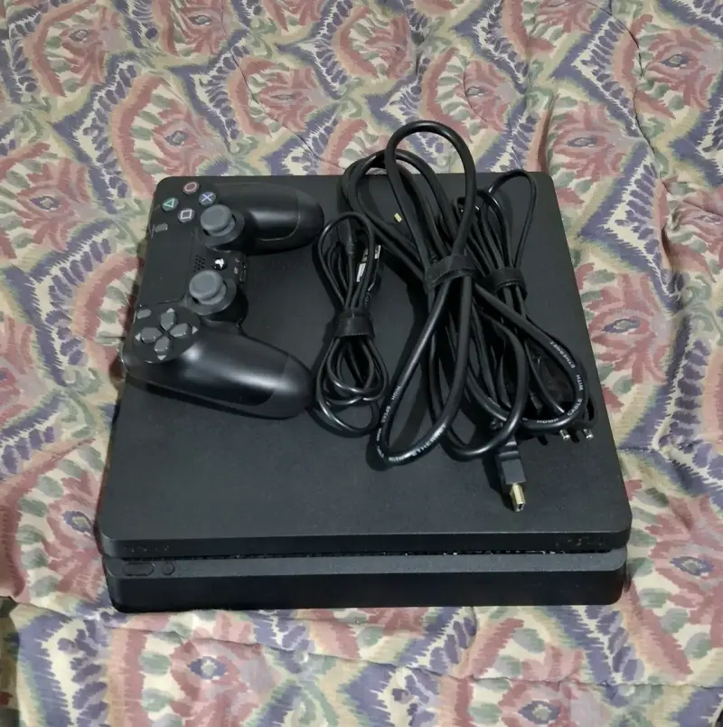 Ps4 slim 1tb+juegos+control+cables - 2