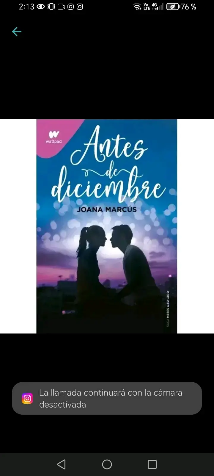 Libro 'Antes de Diciembre' de Joana Marcús