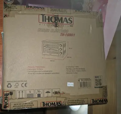 Horno eléctrico Thomas TH-16N01 1500W - miniatura 1