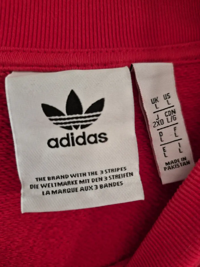 Polerón rojo Adidas con logo clásico - 2