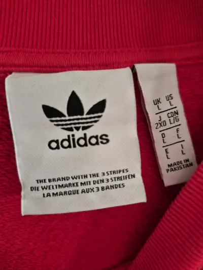 Polerón rojo Adidas con logo clásico - miniatura 2