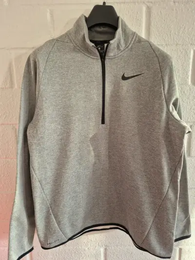 Polerón Nike Dri-FIT gris con cierre - miniatura 1
