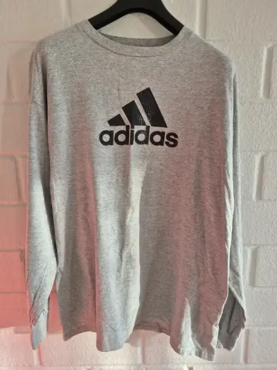 Polera Adidas gris manga larga - miniatura 1