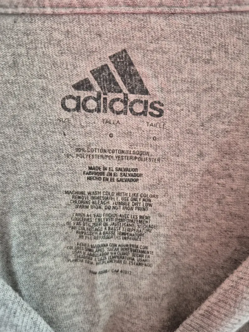 Polera Adidas gris manga larga - 2