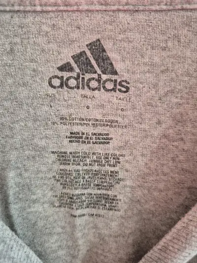 Polera Adidas gris manga larga - miniatura 2
