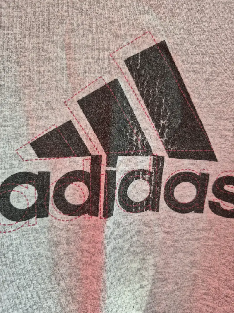 Polera Adidas gris manga larga - 3