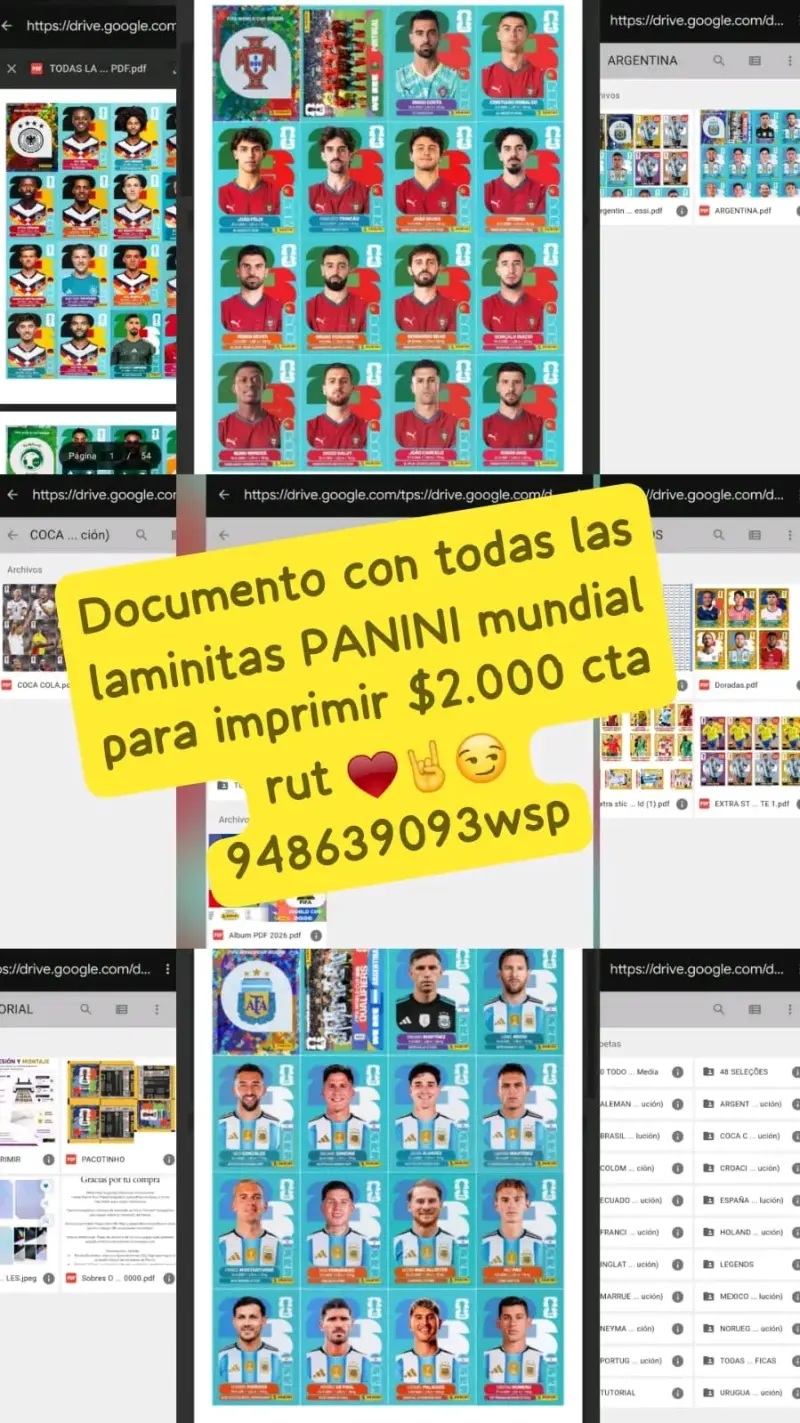 Documento digital de láminas Panini Mundial - 1