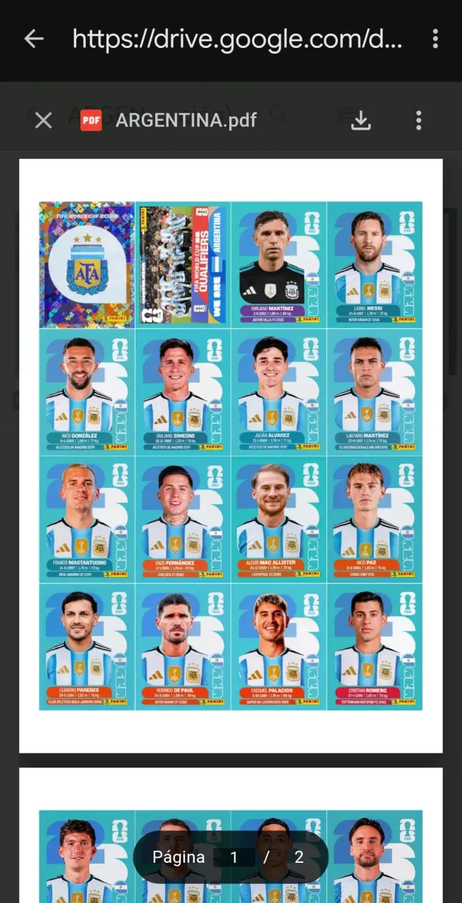 Documento digital de láminas Panini Mundial - 3