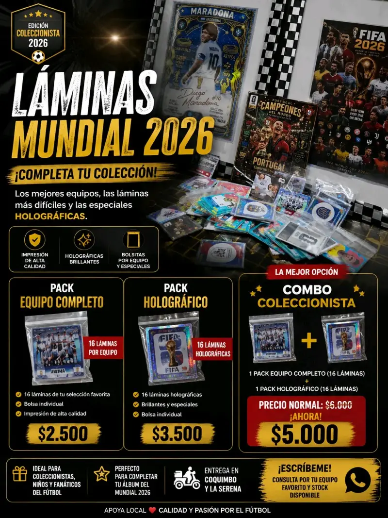 Colección de láminas del Mundial 2026 - 2