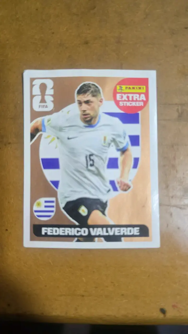 Lámina Panini Extra Sticker Federico Valverde