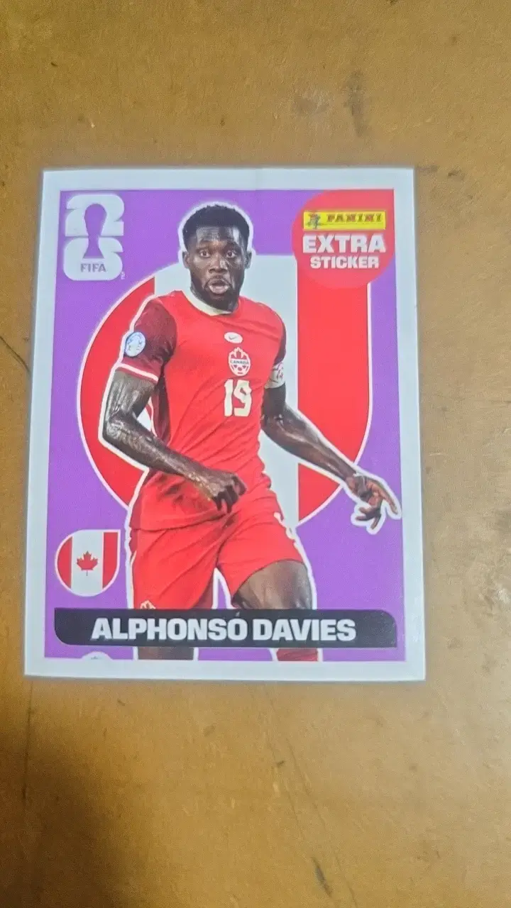 Lámina Panini Alphonso Davies FIFA