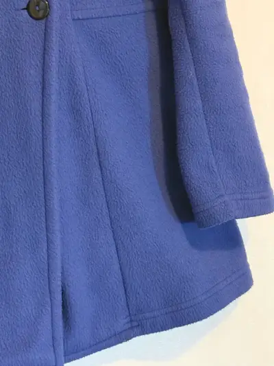 Abrigo azul de lana con doble botonadura - miniatura 2