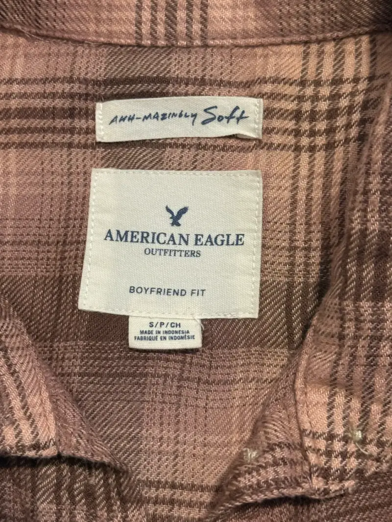 Camisa a cuadros marrón American Eagle - 3