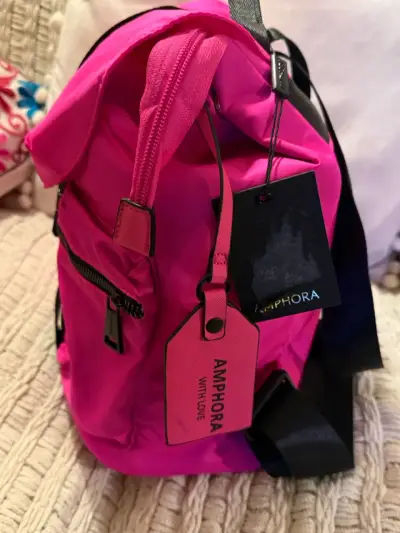 Mochila rosa fucsia Amphora con bolsillos - miniatura 2