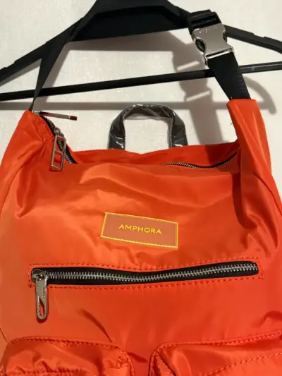 Mochila Amphora naranja con bolsillos - miniatura 2
