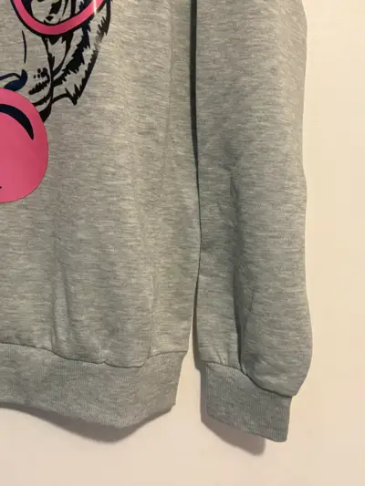 Polerón gris con diseño de tigre y gafas - miniatura 2