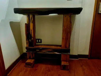 Arrimo rústico de madera maciza - miniatura 1