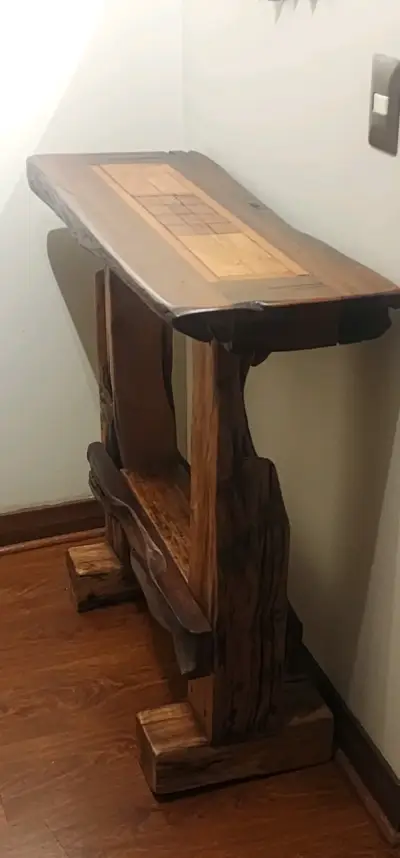 Arrimo rústico de madera maciza - miniatura 5