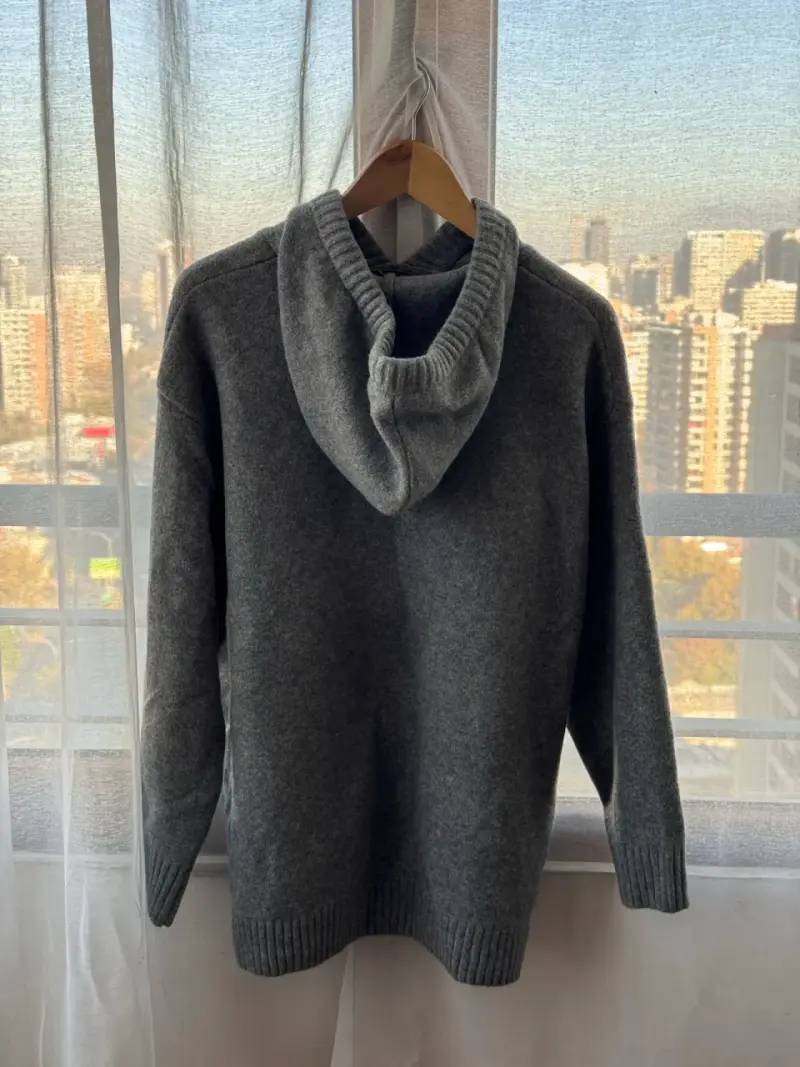Chaleco gris con capucha Zara - 3