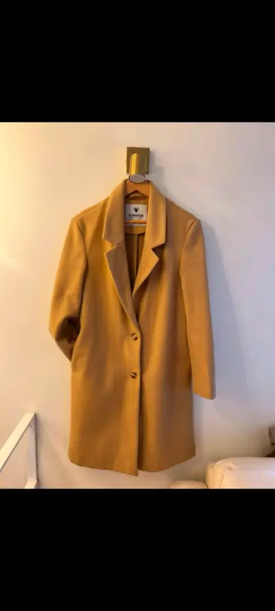 Abrigo Raindoor camel elegante - miniatura 1