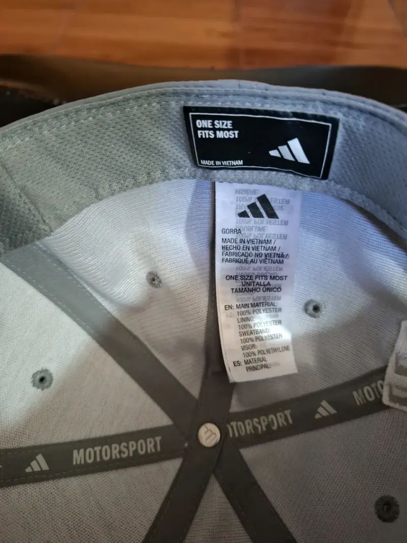 Gorra deportiva gris Adidas ajustable - 4