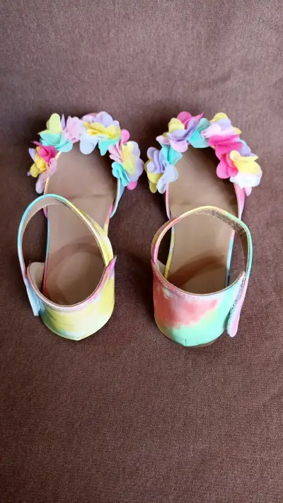 Zapatos de niña con flores multicolor talla 33 - miniatura 4