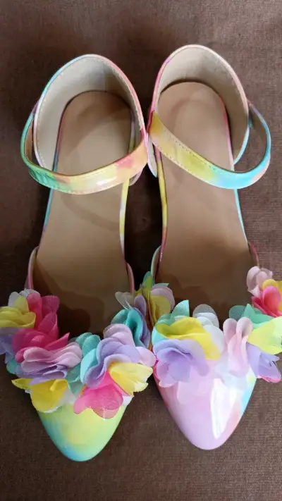 Zapatos de niña con flores multicolor talla 33 - miniatura 5