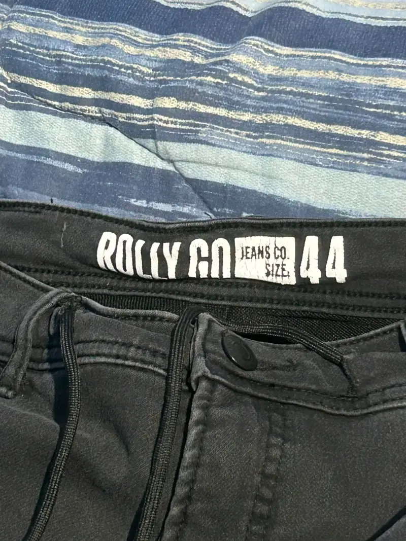 Jeans negros desgastados para hombre - 3