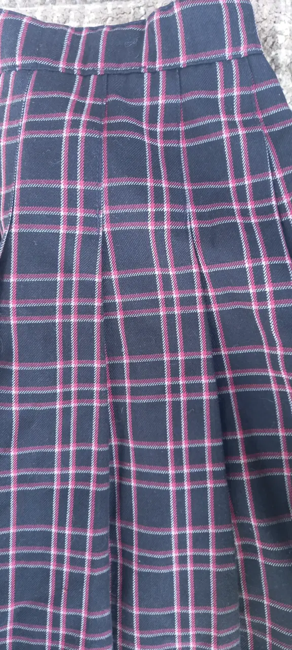 Falda de uniforme coleg inmaculada talla 12 - 3