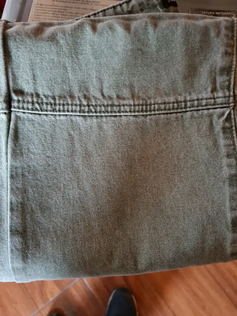 Pantalone de mezclilla verde para hombre - 3