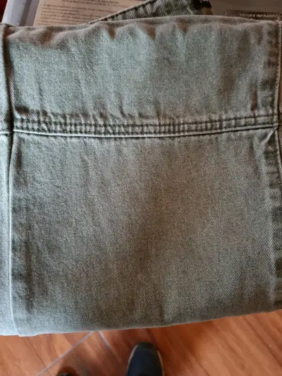 Pantalone de mezclilla verde para hombre - miniatura 3