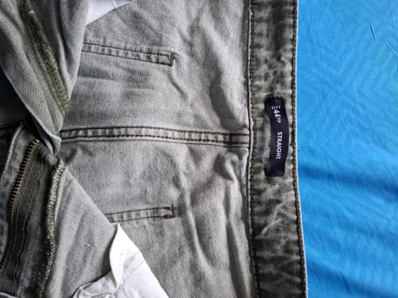 Pantalone de mezclilla verde para hombre - 5