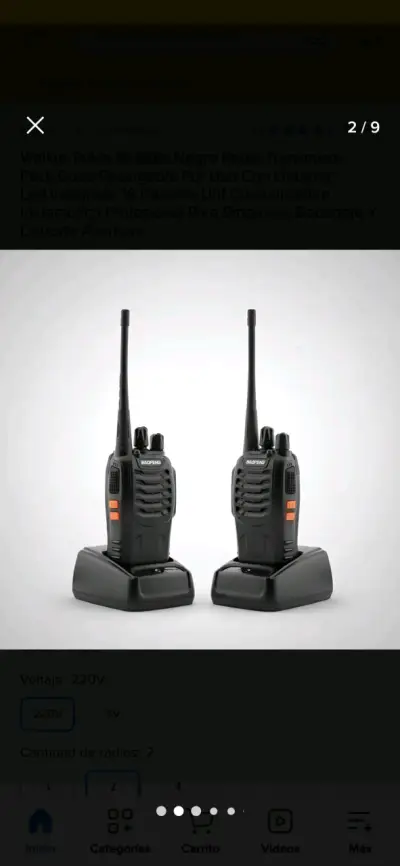 Radio transmisor Baofeng 777s con manos libres - miniatura 2