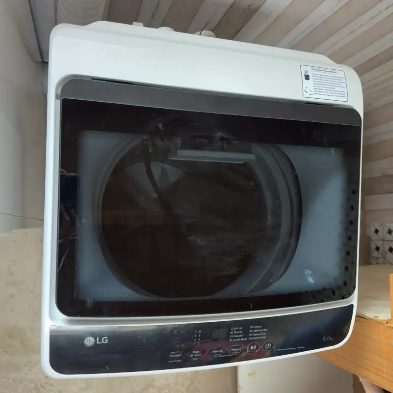 Lavadora LG carga superior 9 kg blanca - 5