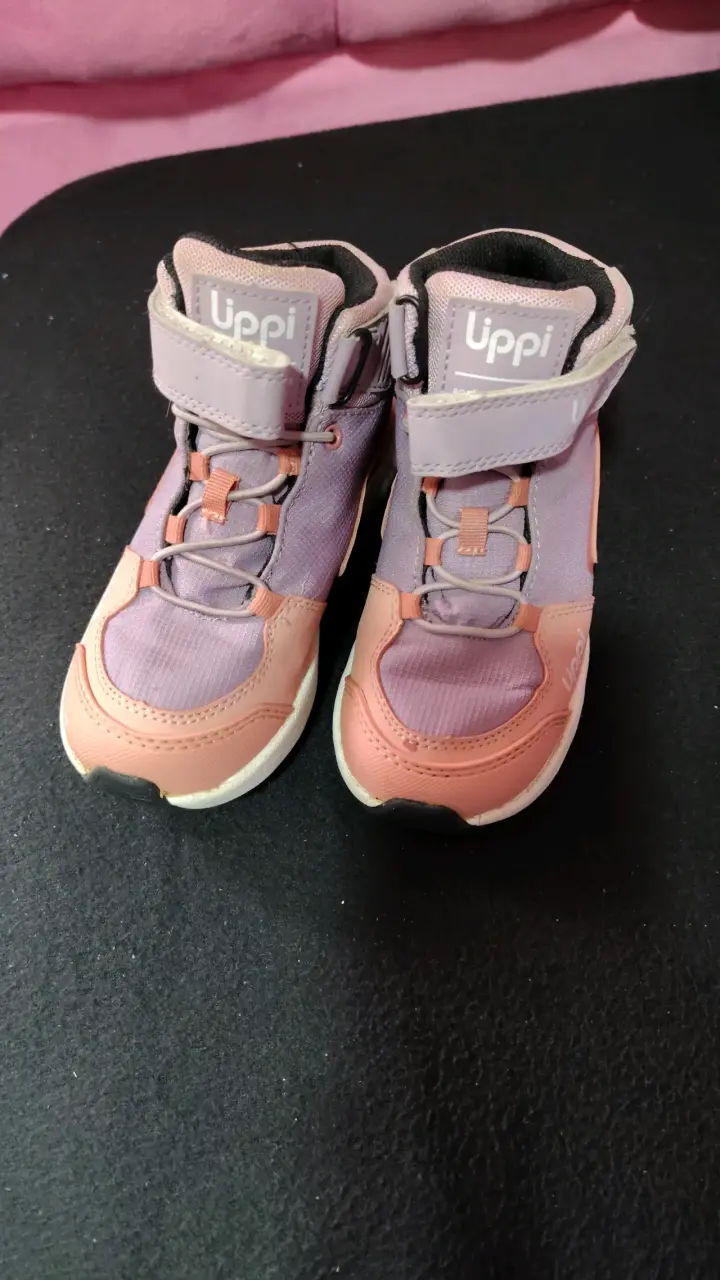 Zapatillas infantiles Uppi rosadas y lilas - 1