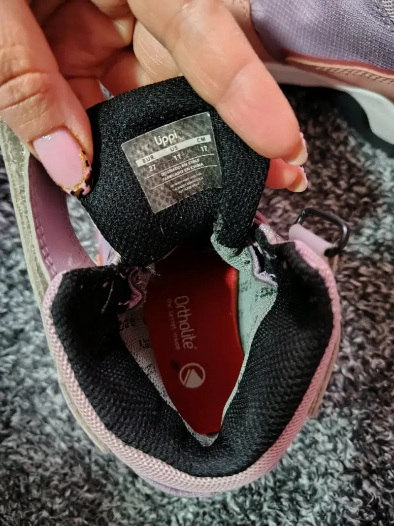 Zapatillas infantiles Uppi rosadas y lilas - 2