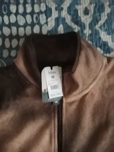 Chaqueta polar marrón Hites talla M - miniatura 1