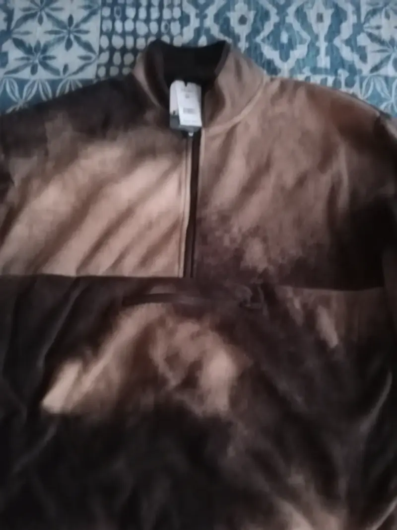 Chaqueta polar marrón Hites talla M - 5