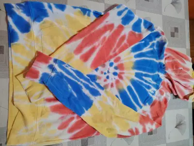 Polerón tie-dye multicolor unisex - miniatura 1