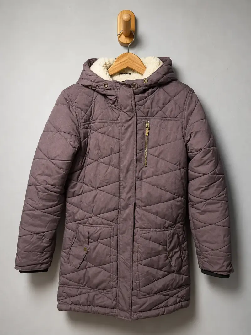 Chaqueta acolchada con capucha para mujer