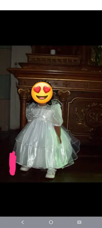 Vestido para bautizo o matrimonio talla 2 - miniatura 3