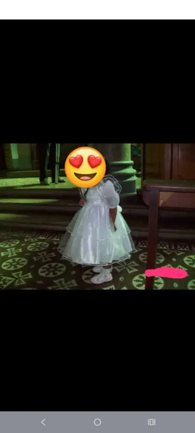 Vestido para bautizo o matrimonio talla 2 - miniatura 4