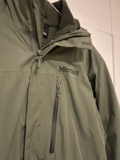 Chaqueta Marmot Verde Oliva 3-1 Original Talla L - miniatura 1