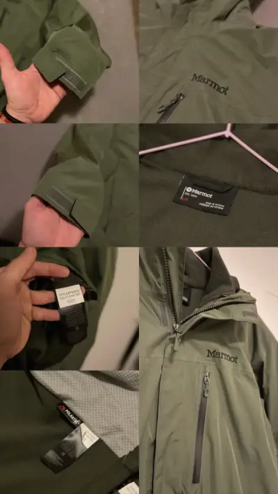 Chaqueta Marmot Verde Oliva 3-1 Original Talla L - miniatura 4