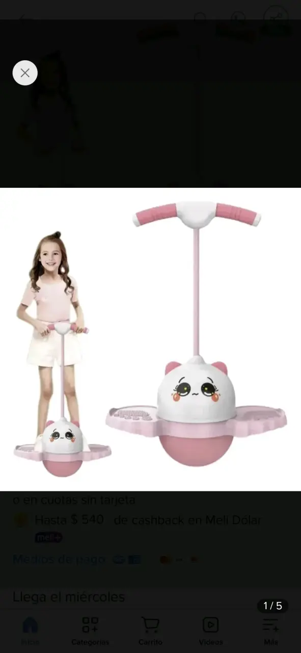 Juguete saltarín infantil con diseño de gato - 2