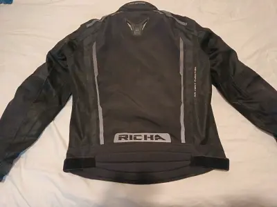 Chaqueta de moto Richa negra - miniatura 1