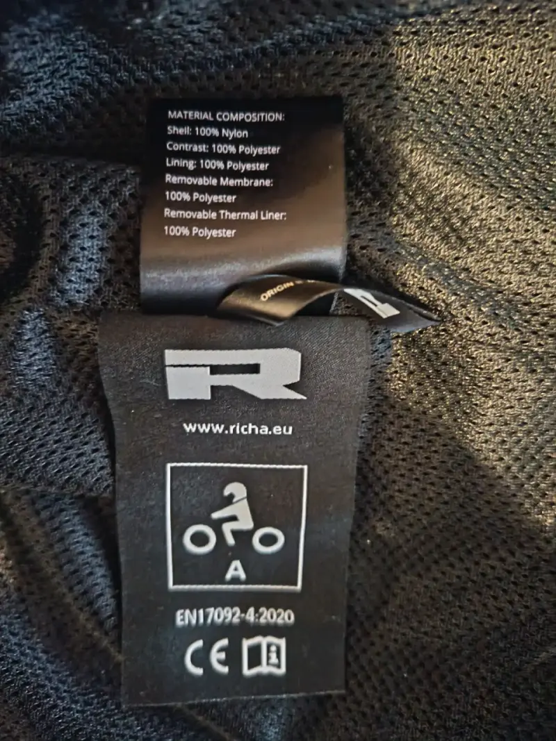 Chaqueta de moto Richa negra - 2